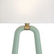 Jori Bath Wall Light in Aged Brass and Green