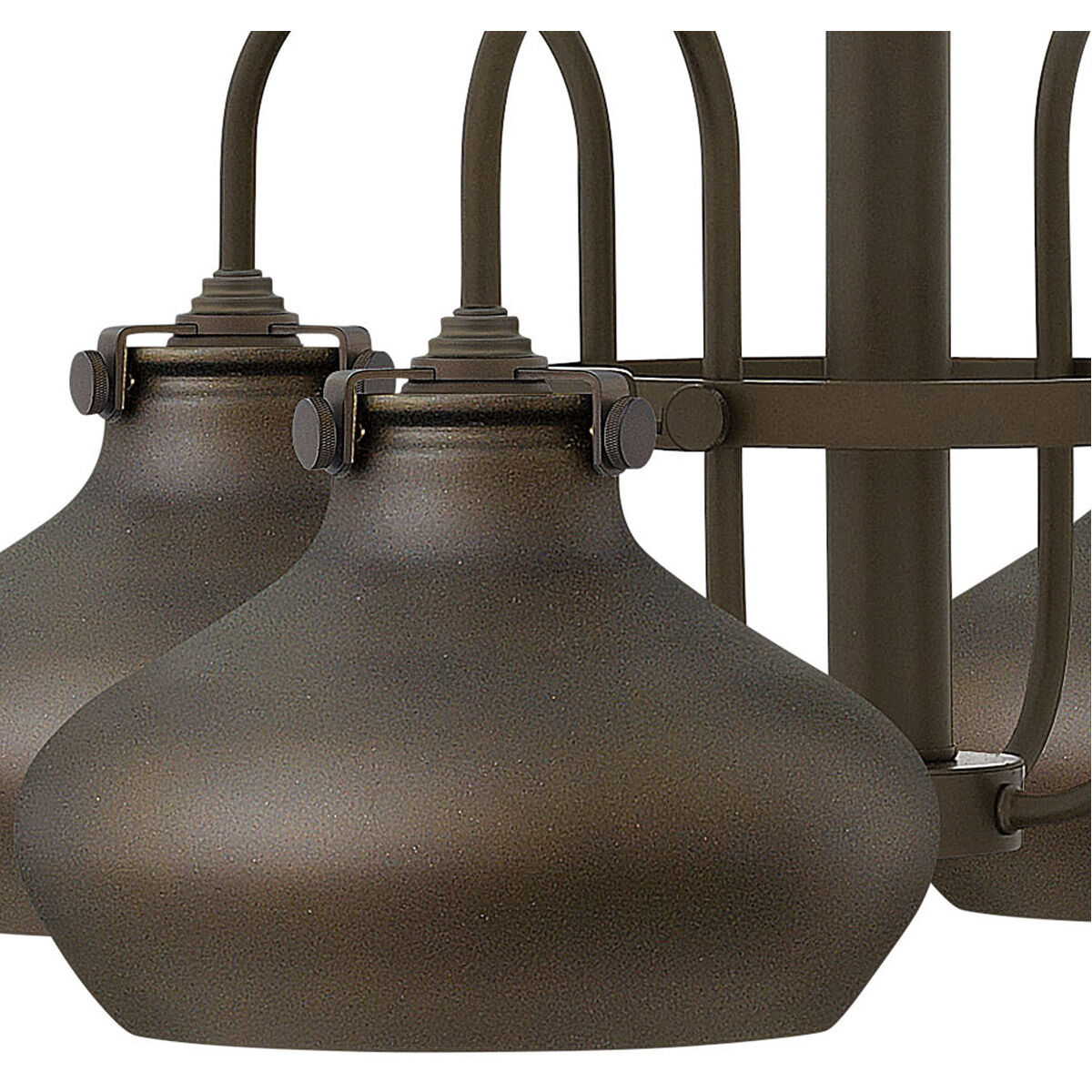 Congress 4 Light 28 inch Oil Rubbed Bronze Chandelier Ceiling Light, Retro Glass