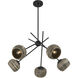 Jasper 5 Light 27.38 inch Matte Black Chandelier Ceiling Light