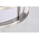 Glamour LED 10 inch Brushed Nickel Flush Mount Ceiling Light