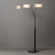 Amarillo 83 inch 9 watt Matte Black Arc Floor Lamp Portable Light