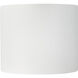 Uma 7.25 inch White Semi-Flush Mount Ceiling Light