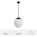Hepburn 3 Light 16 inch Matte Black Pendant Ceiling Light