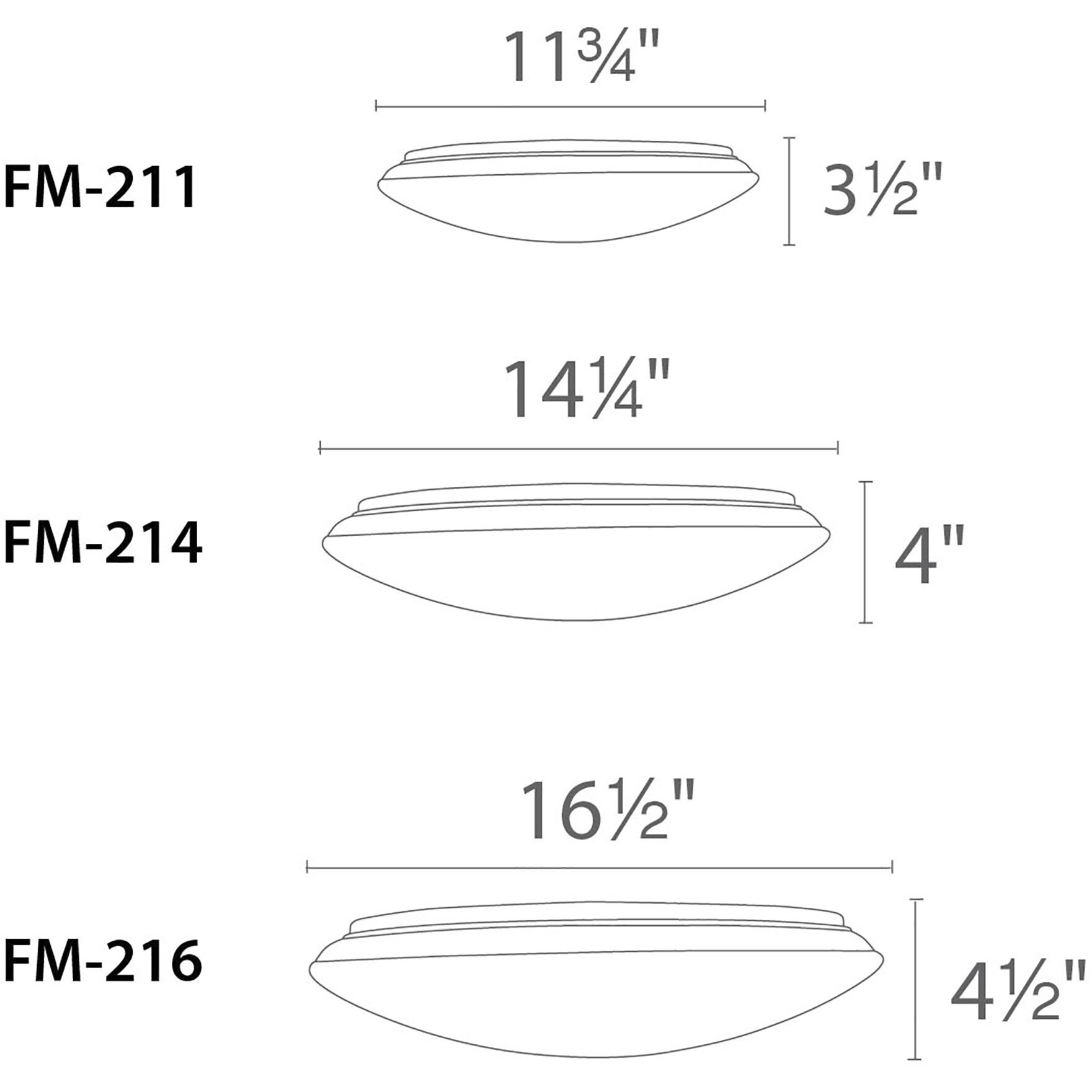 Glo LED 11.75 inch White Flush Mount Ceiling Light in 2700K, WAC Limited