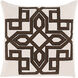 Gatsby 18 X 18 inch Khaki and Dark Brown Throw Pillow