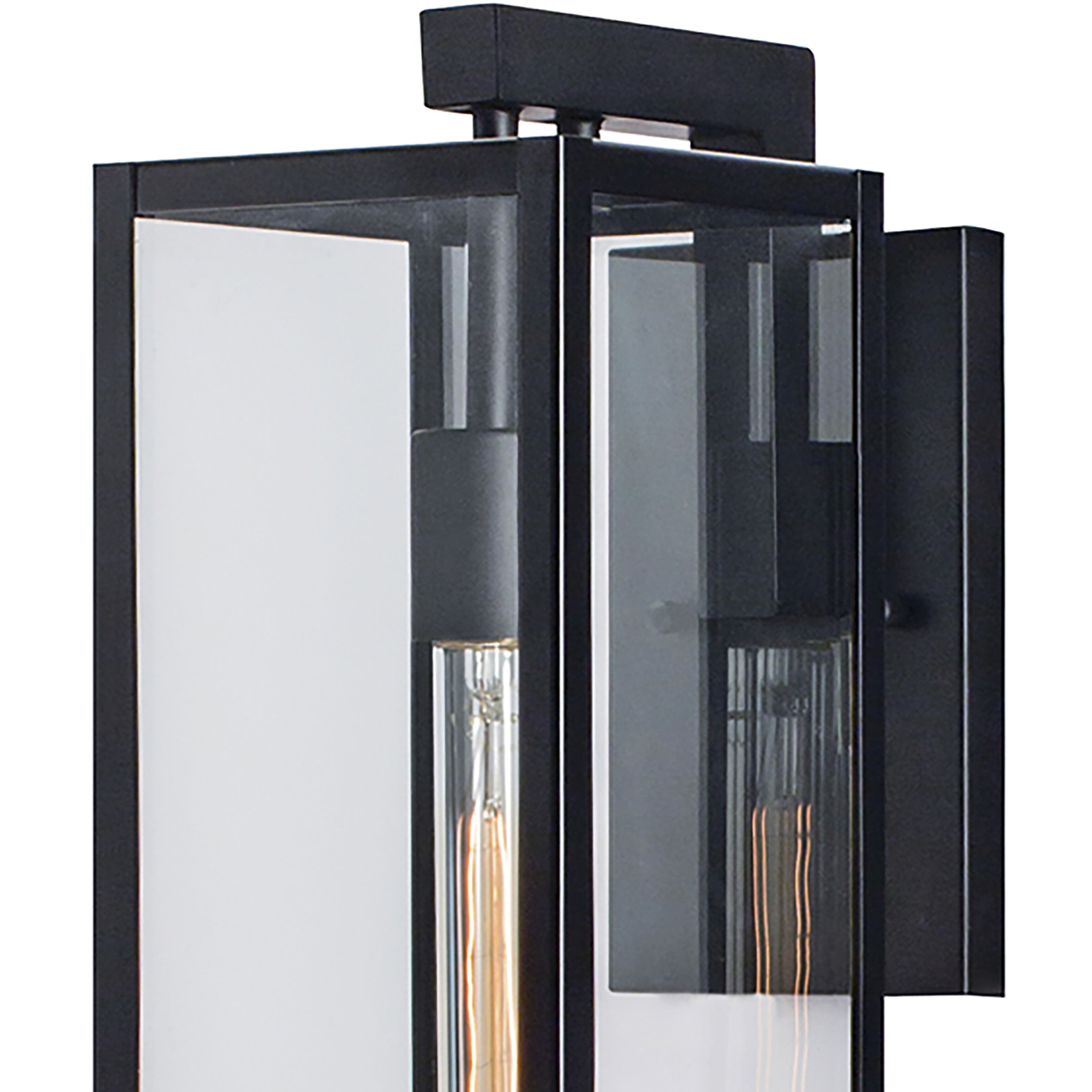 Capture 1 Light 21 inch Matte Black Outdoor Wall Sconce