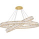 Monroe LED 48 inch Gold Chandelier Ceiling Light