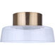 Centric LED 10.5 inch Satin Brass Flushmount Ceiling Light