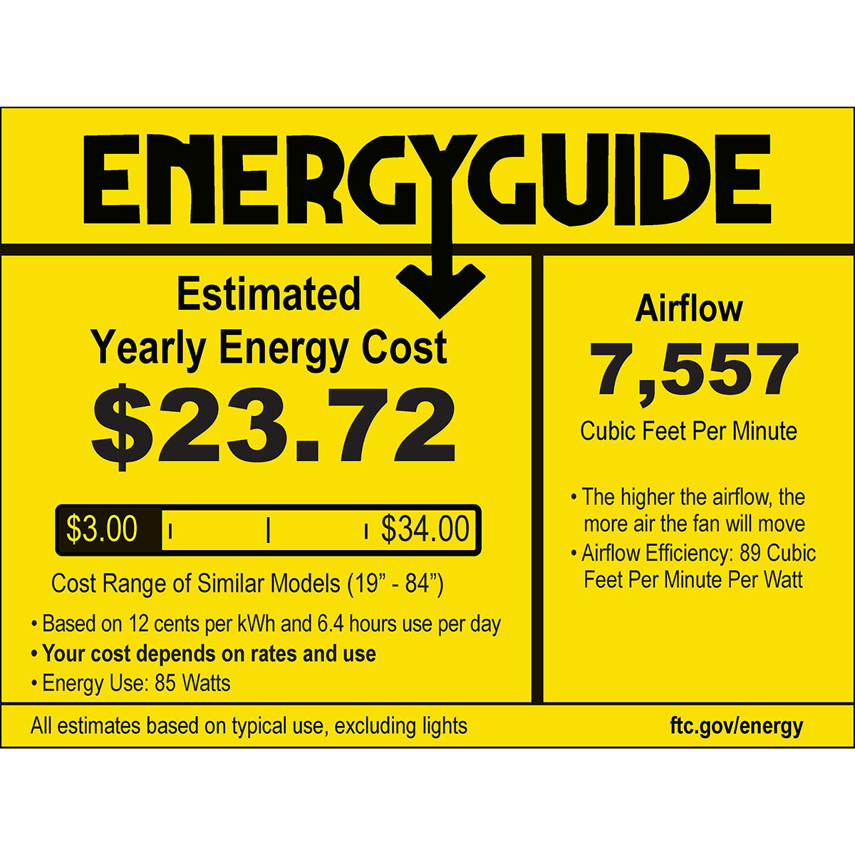 Kola-XL 60 inch White Ceiling Fan