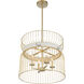 Park Slope 4 Light 20 inch Nouveau Gold Pendant Ceiling Light