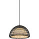Alora Mood Bondi Pendant Ceiling Light in Matte Black