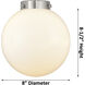 Franklin Restoration Beacon 1 Light 8 inch Brushed Satin Nickel Mini Pendant Ceiling Light in Incandescent, Seedy