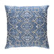 Batik 20 X 20 inch Denim and Ivory Pillow