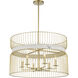 Park Slope 6 Light 30 inch Nouveau Gold Pendant Ceiling Light