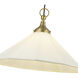 Alora Mood Ellen 1 Light 20 inch Brushed Gold and White Linen Pendant Ceiling Light