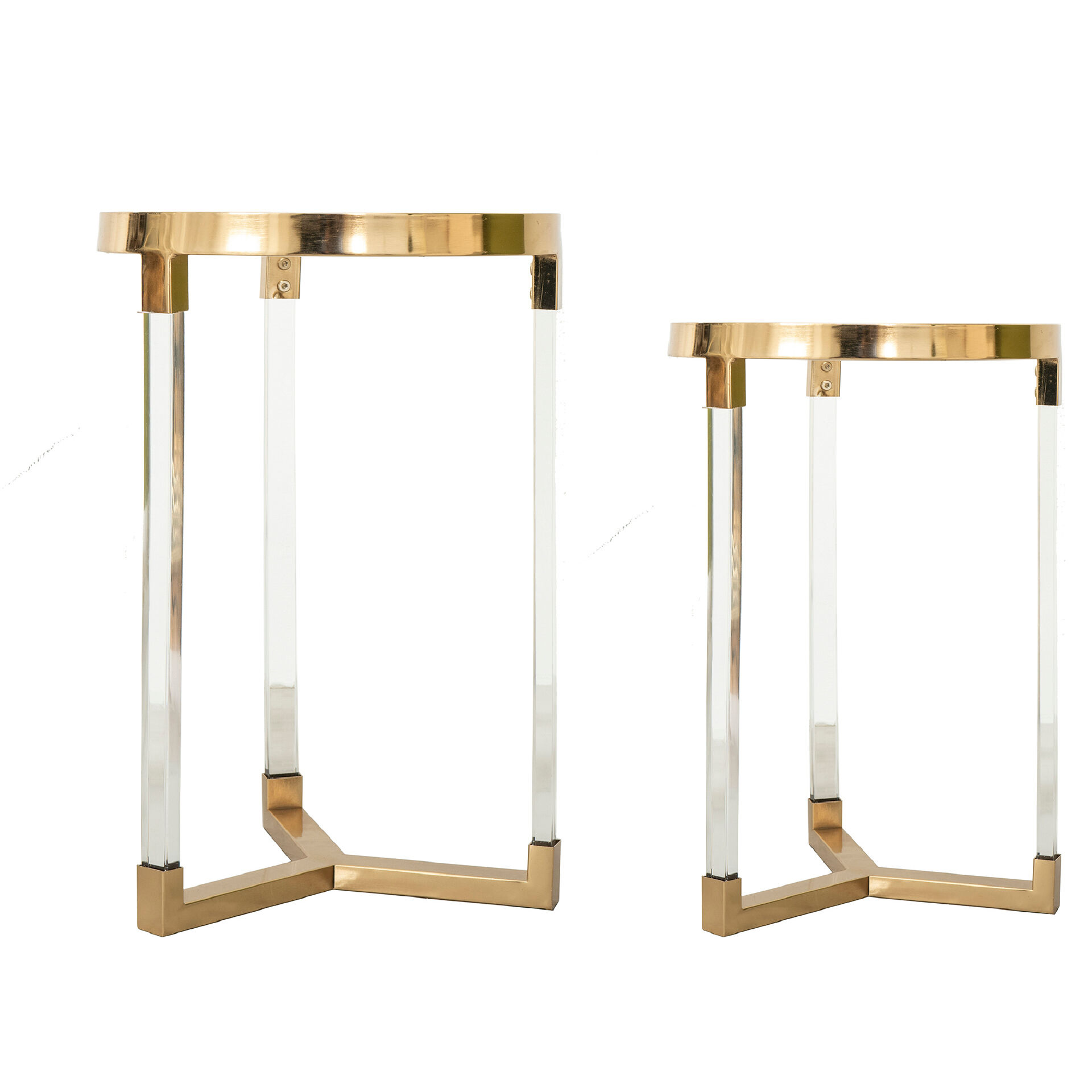 Verrill Gold/Clear Accent Table