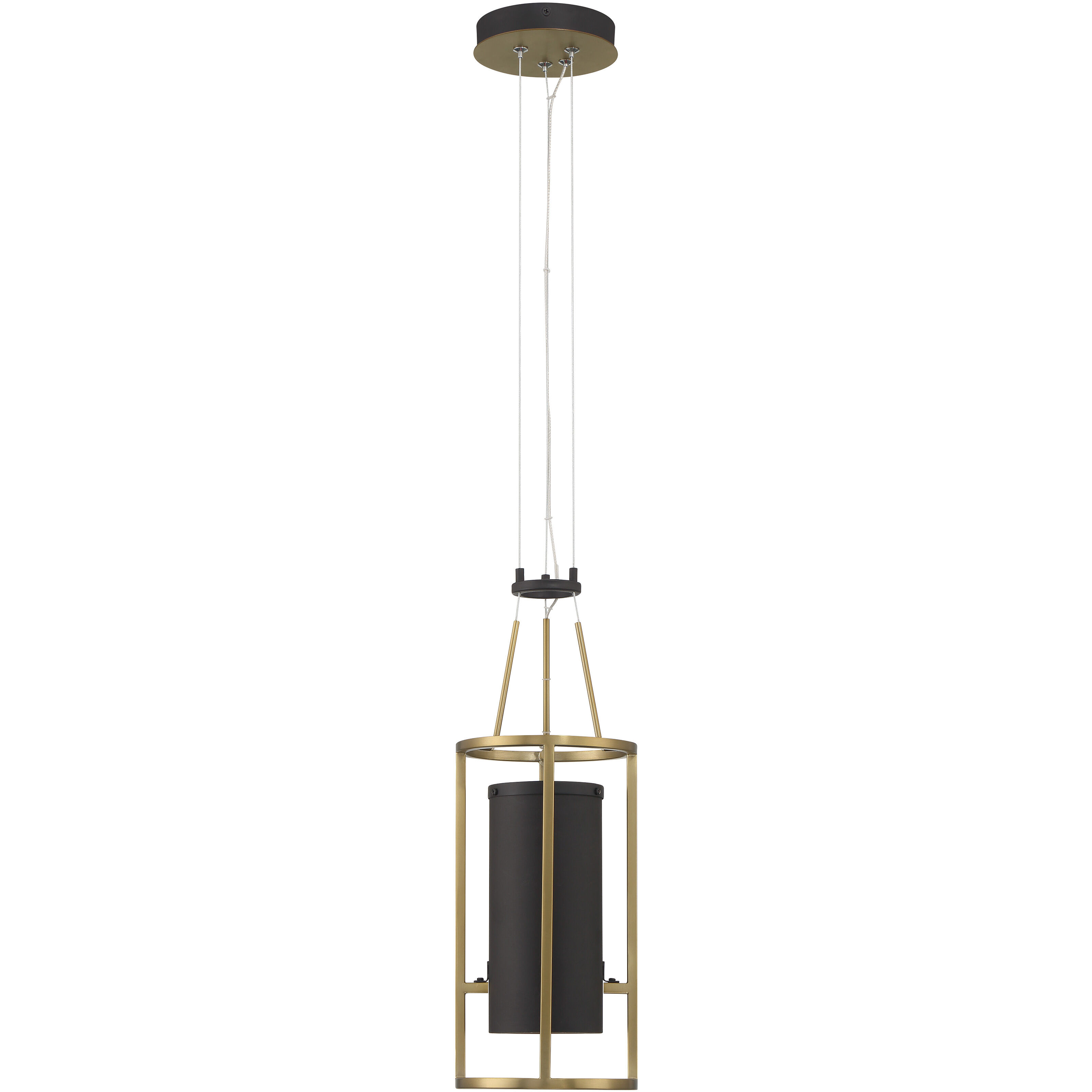 Levitation LED 6.5 inch Soft Brass And Sand Coal Mini Pendant Ceiling Light