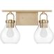 Mansfield 2 Light 16 inch Champagne Gold Vanity Light Wall Light