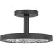 Courtney LED 12 inch Textured Black Convertible Pendant Ceiling Light