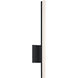 Stiletto LED 5 inch Satin Black Bath Light Wall Light