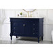 Lexington 48 X 21.5 X 35 inch Blue Vanity Sink Set