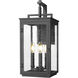 Hartwell 3 Light 19.25 inch Sand Black Outdoor Wall Light