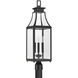 Emery 3 Light 29.25 inch Matte Black Outdoor Post Lantern