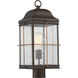 Howell 1 Light 19 inch Bronze and Copper Accents Outdoor Post Lantern