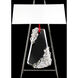 Forever Flora 31.6 inch 7 watt Polished Chrome Table Lamp Portable Light in Red Rope, Red Rope