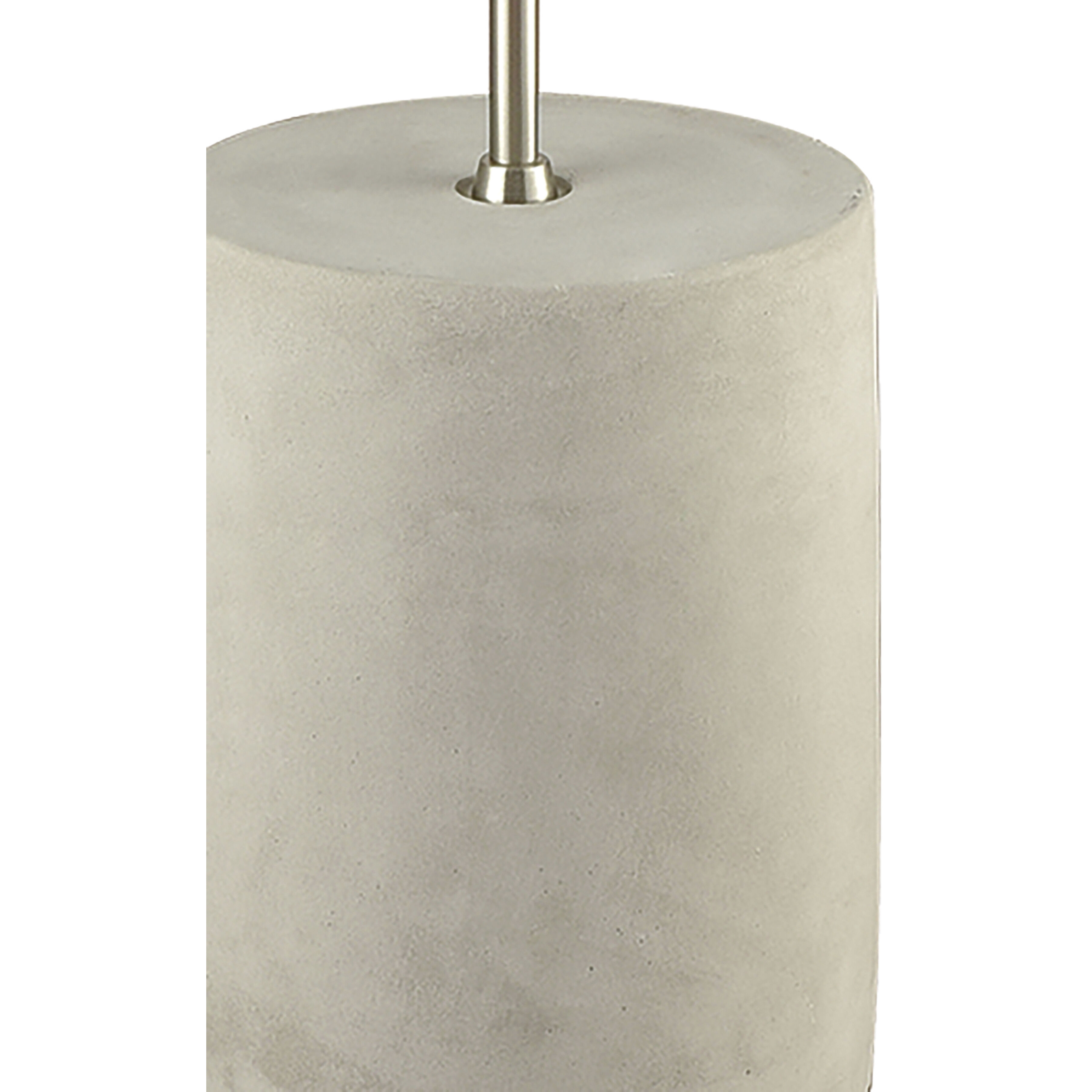 Katwijk 64 inch 100 watt Polished Concrete with Nickel Floor Lamp Portable Light