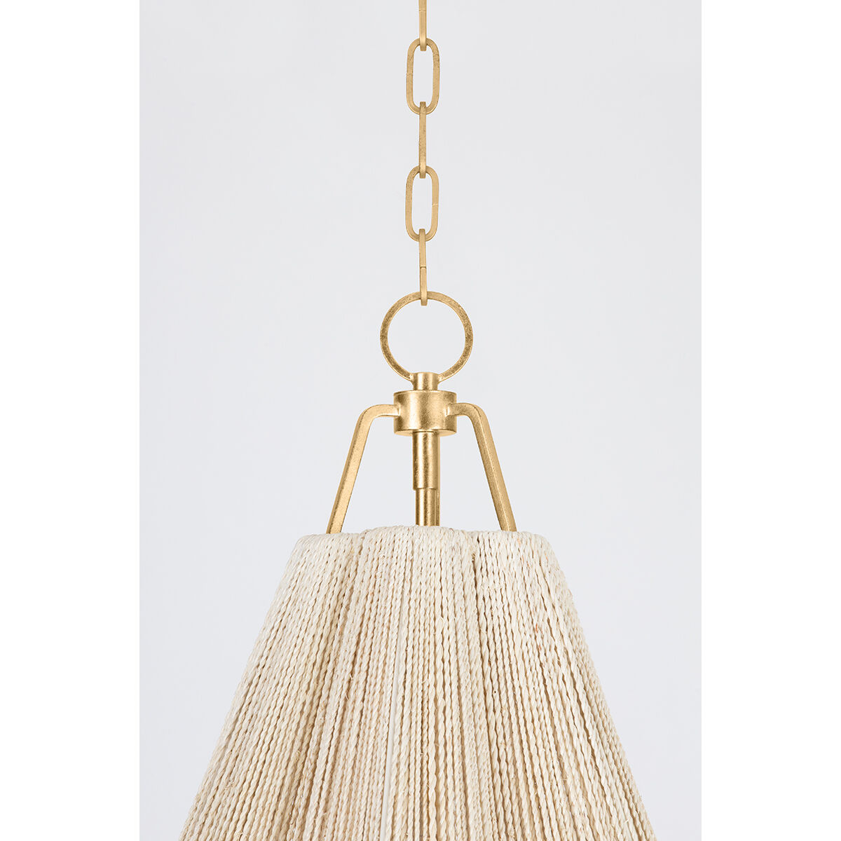 Sonoma 3 Light 18 inch Vintage Gold Leaf Pendant Ceiling Light