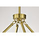 Gianna 40 inch Vintage Brass Chandelier Ceiling Light
