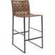 Irving 40 inch Buffalo Brown/Black Barstool
