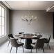 Sussex 8 Light 36.5 inch Polished Nickel and Black Chandelier Ceiling Light