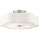 Chelsea 6 Light 28 inch Brushed Nickel Semi Flush Ceiling Light