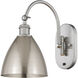 Ballston Dome LED 7.5 inch Brushed Satin Nickel Sconce Wall Light