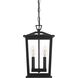 Berks 2 Light 6 inch Black Outdoor Pendant