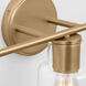 Drew & Jonathan Sayward 3 Light 24 inch Satin Brass Wall Bath Fixture Wall Light