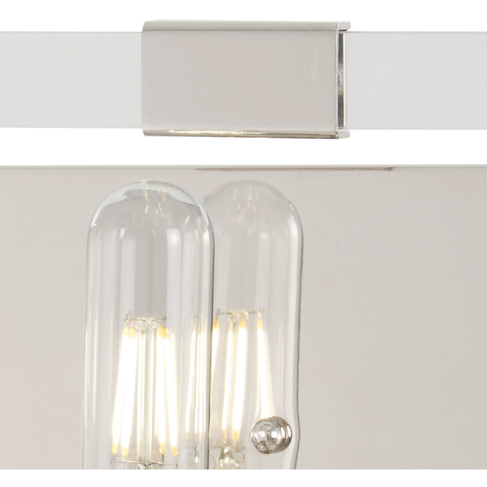 Crystal Chrome 4 Light 24.75 inch Polished Nickel Bath Light Wall Light