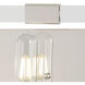 Crystal Chrome 4 Light 24.75 inch Polished Nickel Bath Light Wall Light