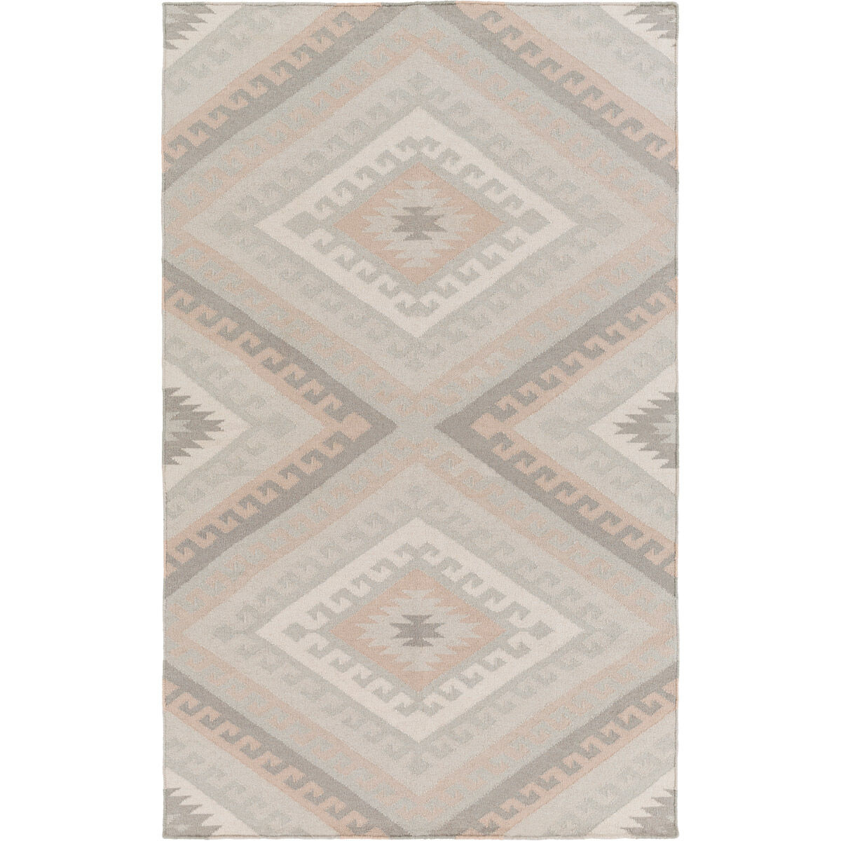Wanderer 72 X 48 inch Neutral and Gray Area Rug, Wool