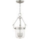 Winchester 3 Light 11 inch Brushed Nickel Pendant Ceiling Light