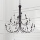 Estate 24 Light 60 inch Bronze Foyer Chandelier Ceiling Light