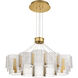 Kenzo LED 34.25 inch Polished Anodized Bronze Chandelier Ceiling Light