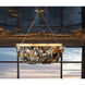 Flotsam 8 Light Brass Pendant Ceiling Light