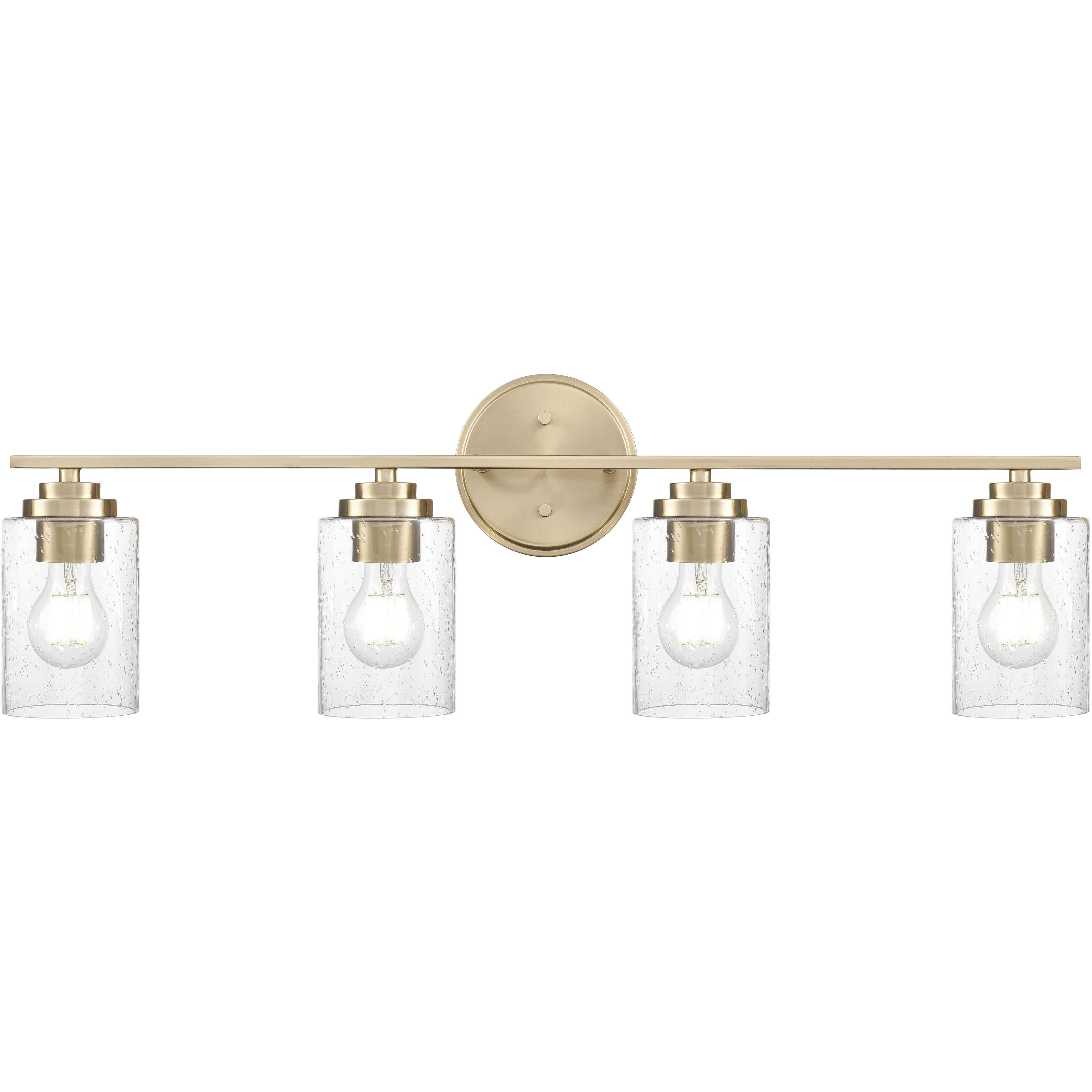 Moven 4 Light 31 inch Modern Gold Bathroom Vanity Light Wall Light