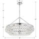 Calypso 6 Light 30 inch Polished Chrome Chandelier Ceiling Light