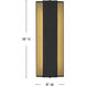 MOCO Strata LED 16 inch Black Outdoor Wall Mount Lantern