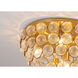Canada 6 Light 24 inch Brass Semi Flush Mount Ceiling Light
