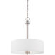 Harlowe 3 Light 18.25 inch Satin Platinum Pendant Ceiling Light
